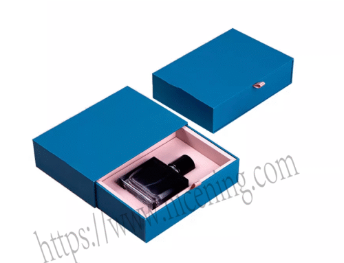 Custom Logo Paper Cardboard Packaging For Cosmetic Skincare Perfume Essential Oil Bottle Drawer Box With Paper Insert .www.nicening.com