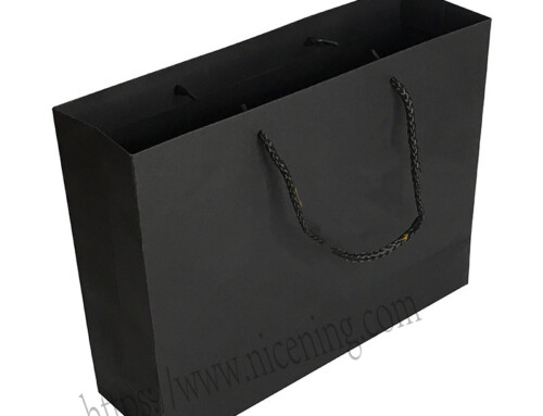 Custom Wedding Gift Logo Christmas Paper bag Thank You Black Craft Shopping Bags With Logos Handle for Boutique