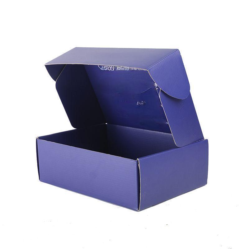 CMYK printing blue color corrugaed shipping mailer boxes pack for ...