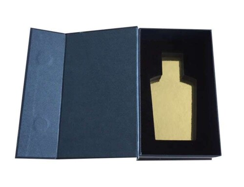 1200gsm Cardboard Gift boxes made by Black texture paper with EVA insert