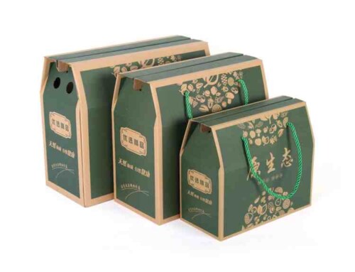 Corrugated carrying boxes with various printed colors & stronger corrugaed boxes for food
