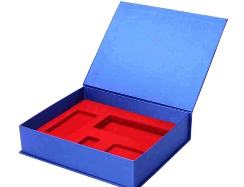 Custom Dark Bule Compartment Inserts for different product Gift rigid box