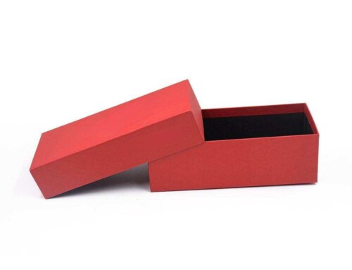 Eco-Friendly Recycled Paper Gift Red Rigid Boxes for sunglass case with logo