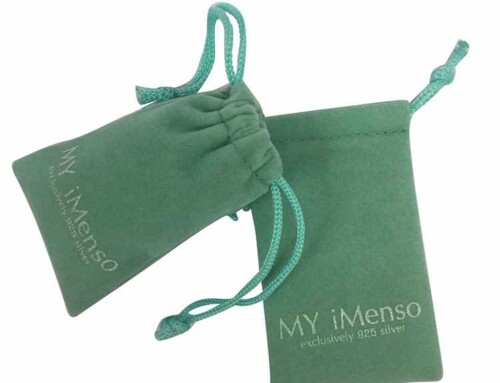 Personalized Green Velvet Jewelry Bags with PP Rope Handles – Business Gift Ideas