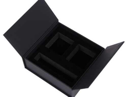 Premium Black Christmas Gift Cosmetic Skincare Box with Magnetic Closure Box