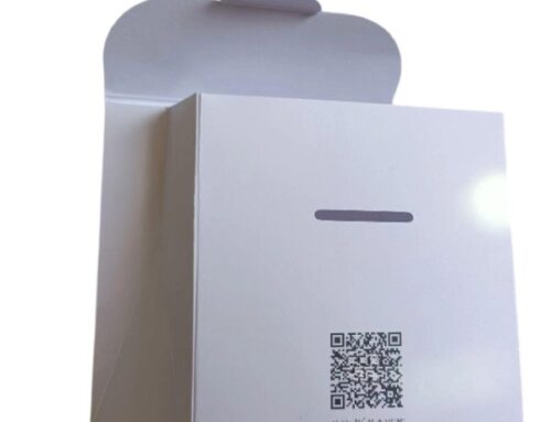 Customized White sample packaging Paper bags for Trial pack brand cosmetics box with Gold logo embossed